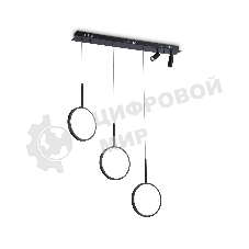 Светильник Ambrella light FL5278/3+2 BK черный 59W 3000K/4200K/6400K+4200K 800*20*1200 (ПДУ ИК)
