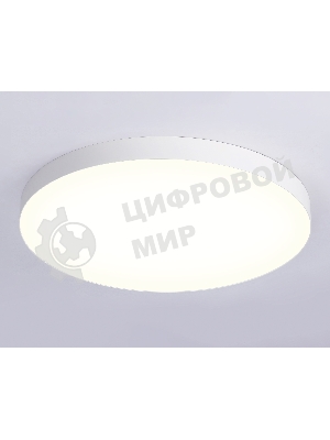 Потолочный светодиодный светильник Ambrella light FV5539 WH белый LED 130W 3000K D800*58 (Без ПДУ)
