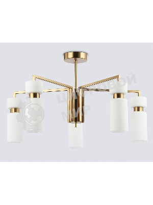 Люстра Ambrella light LH56124/5 BS/FR латунь/белый матовый E14*5 max 40W D605*350
