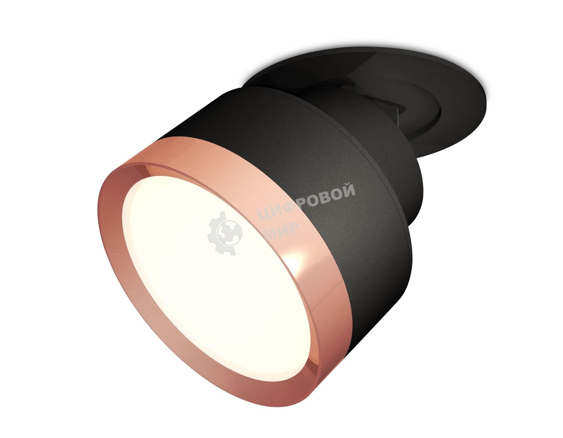 Светильник Ambrella Light XM8102503 SBK/PPG черный песок/золото розовое полированное GX53 (A2242, A2106, C8102, N8126)