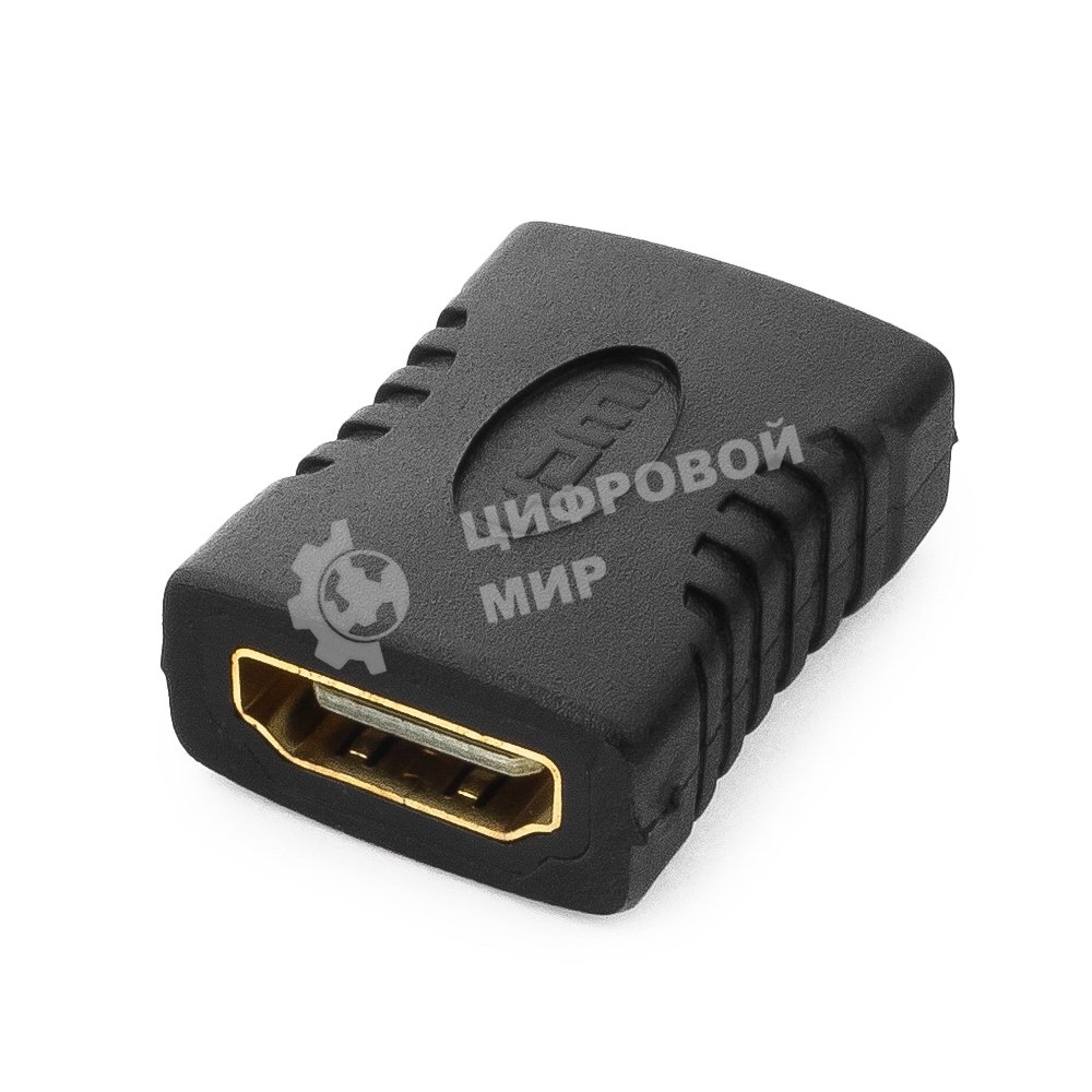 Переходник Gembird Переходник HDMI-HDMI 19F/19F, золотые разъемы, пакет