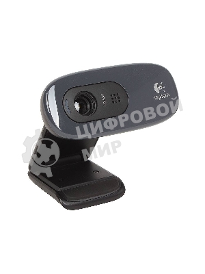 Веб-камера Logitech C270 HD 1280x720, 30 кадр/с, USB Type-A, микрофон (шумоподавление), автоосвещение, универсальное крепление