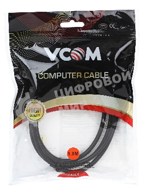 Кабель-переходник DisplayPort M --> DVI M1,8 м VCOM CG606-1.8M