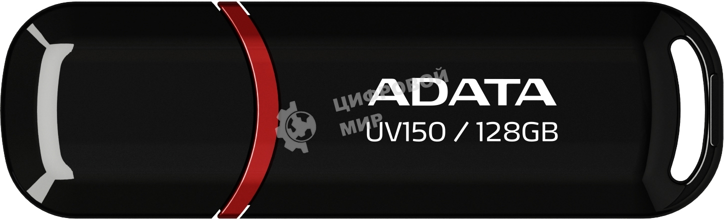 Флешка USB ADATA UV150 (AUV150-128G-RBK), 128Gb, USB 3.0, R/W 100/30, черный