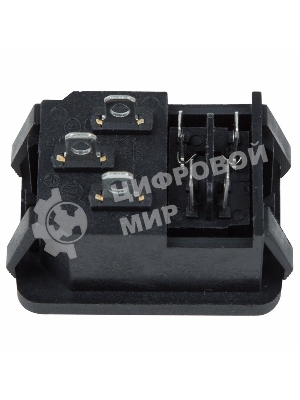 Выключатель клавишный Rexant 250V 10А (4с) ON-OFF красный с подсветкой и штекером C14 3PIN