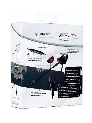 Гарнитура Mad Catz E.S. PRO+ чёрный, проводная, mini jack 3.5 мм, вставные