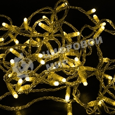 Гирлянда Neon-night Нить 10м, эффект мерцания (каждый 5-ый), прозрачный ПВХ, 230В, Желтый