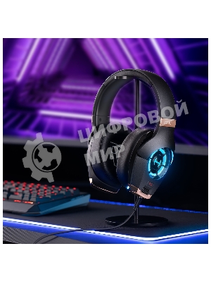 Гарнитура Edifier GX чёрный, проводная, USB, подсветка