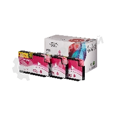 Набор струйных картриджей Sakura CZ135A (№711 Magenta 3-pack) для HP, пурпурный, 26 мл.