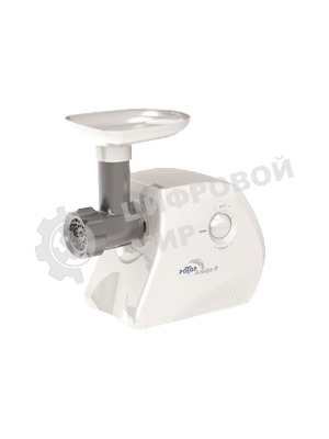 Мясорубка электрическая Ротор Альфа-р ЭМШ 35/250-2 белый, 1500 Вт, 0.6 кг/мин, реверс, защита от перегрузки, насадки - 2