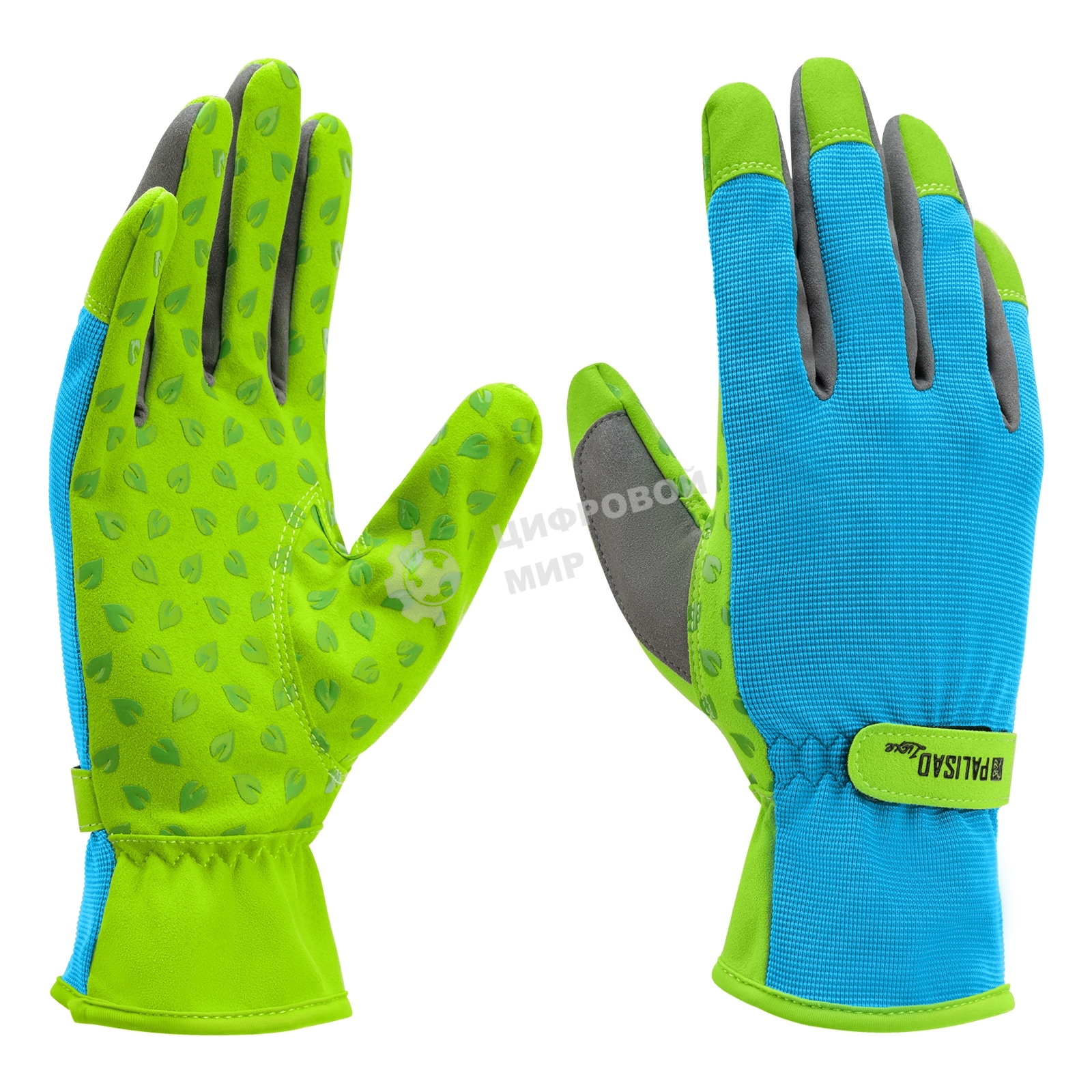 Перчатки садовые Luxe Palisad на липучке, силиконовое нанесение, размер 9