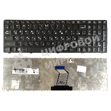 Клавиатура для ноутбука Lenovo IdeaPad Y570 черная рамка черная