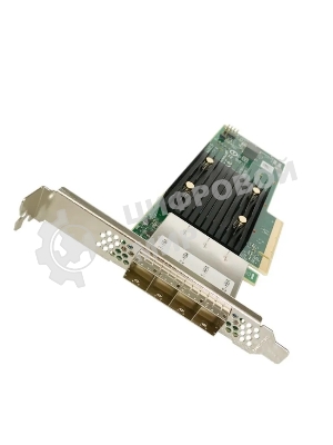 Адаптер SAS 9500-16e SGL (05-50075-00) PCIe Gen4 x8 LP, Tri-Mode SAS/SATA/NVMe 12G HBA, 16port(4*ext SFF8644), 3816 IOC