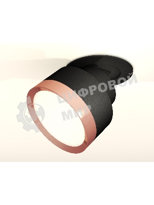 Светильник Ambrella Light XM8102503 SBK/PPG черный песок/золото розовое полированное GX53 (A2242, A2106, C8102, N8126)