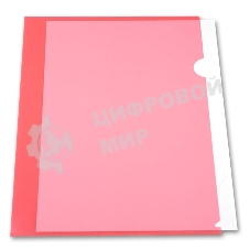 Папка-уголок Бюрократ -EE310/1RED A4, пластик, 0.15мм, красный