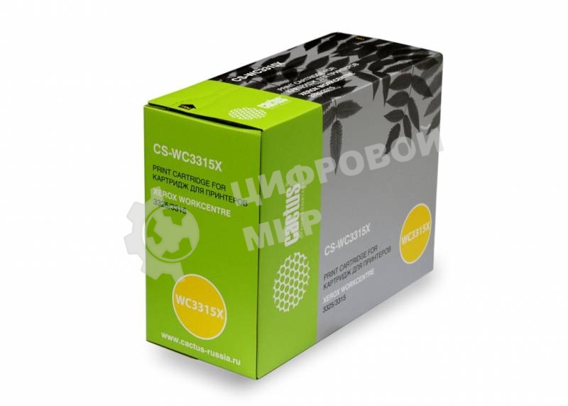 Картридж лазерный Cactus CS-WC3315X (106R02310) черный (5000 стр.) для Xerox WorkCentre 3315/3325
