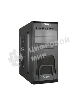 Компьютерный корпус ExeGate EX278393RUS Miditower ExeGate CP-603 Black, ATX, (CP500W, 80мм), 2хUSB+2хUSB 3.0, Audio