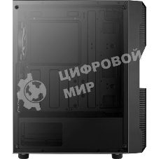 Компьютерный корпус Aerocool/Formula Menace Saturn FRGB-G-BK-v1 черный без БП ATX 4x120мм 2xUSB2.0 1xUSB3.0 audio bott PSU