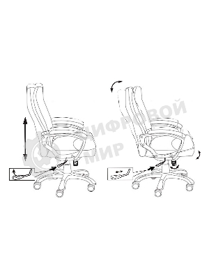 Кресло Бюрократ CH-868N Fabric Alfa 44 серый, ткань