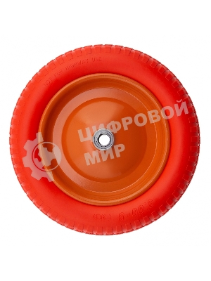 Колесо Palisad полиуретановое 3.00-8 длина оси 90 мм, подшипник 20 мм