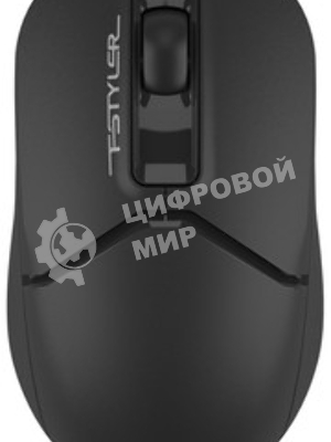 Мышь беспроводная A4Tech Fstyler FB12 черный, 1200 dpi, радиоканал, Bluetooth, USB, кнопки - 3