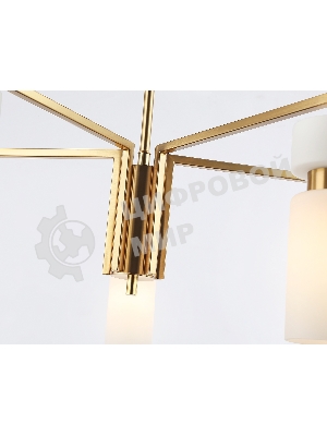 Люстра Ambrella light LH56124/5 BS/FR латунь/белый матовый E14*5 max 40W D605*350