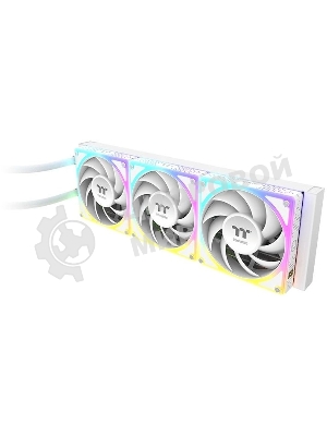 Система водяного охлаждения Thermaltake MAGCurve 360 Ultra Snow ARGB Soc-AM5/AM4/1200/1700/1851 белый 4-pin 32.8-35.1dB Al LCD Ret (CL-W454- PL12SW-A)