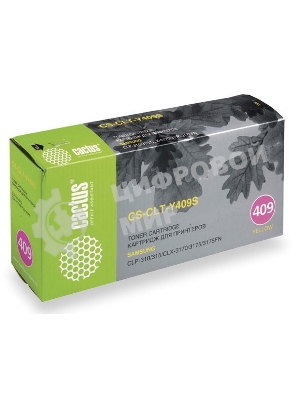 Картридж лазерный Cactus CS-CLT-Y409S желтый (1000 стр.) для Samsung CLP-310/315/CLX-3170/3175/3175FN