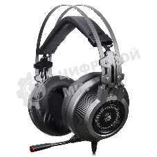 Гарнитура проводная с микрофоном A4Tech Bloody J527 серый 2м мониторные USB оголовье (J527)