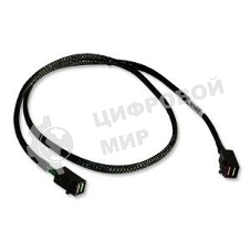 Кабель LSI CBL-SFF8643-10M (LSI00405) 100 см,наконечники: SFF8643(контроллер)-SFF8643(корзина)