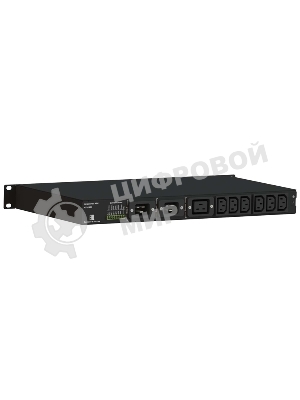 Автоматический ввод резерва Elemy ATS-1203/16/S/E/DO, 1U, 220B, 16A, Ethernet, Digital Output, in (2) C20, out (1) C19 (6) C13