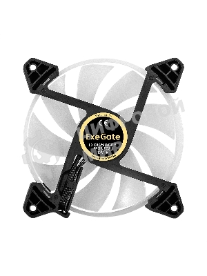 Вентилятор для корпуса ExeGate EX12025HM3PM.FRGb.5CSU черный/белый, 120 мм, 1200 об/мин, 24 дБ, 3 pin