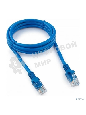Патч-корд UTP Cablexpert cat.5e, 1.5м, литой, многожильный, синий