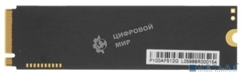Накопитель SSD Apacer AS2280Q4U, 512 Gb, PCIe 4.0 x4, M.2 2280, NVMe v1.4, R/W 7000/3000, с радиатором