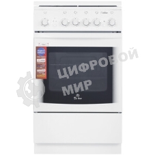 Плита газовая De Luxe 5040.33Г (КР) ЧР белый, конфорок 4 газовых, духовка 43 л, 50 см x 85 см x 50 см