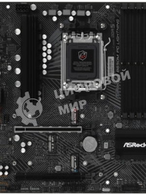Материнская плата ASRock B650M PG Lightning, AM5, AMD B650, 4xDDR5, 4xSATA, 3xM.2, 1xPCIe 3.0 x4, 1xPCIe 4.0 x16, 1xDP, 1xHDMI, 1x2.5Gb LAN, 1xUSB 3.2 Gen 2, 2xUSB 3.2 Gen 1, 4xUSB 2.0, 3x3.5 мм, 7.1, Micro-ATX