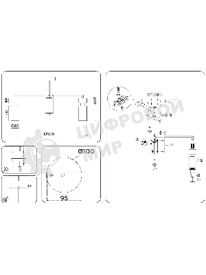 Люстра Ambrella light LH56124/5 BS/FR латунь/белый матовый E14*5 max 40W D605*350