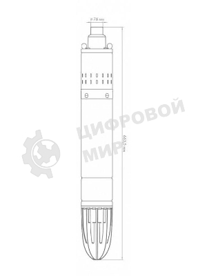Насос винтовой Джилекс Винтовик 35/80 750Вт 2100л/час (5700)