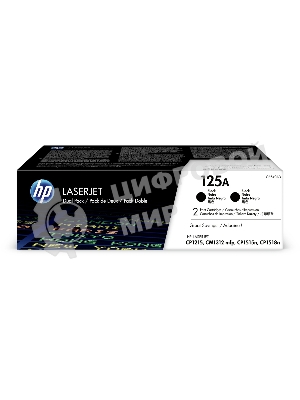 Картридж лазерный HP CB540AD черный двойная упаковка для CLJ CP1215/CP1515/CP1518 2 х 2200стр.