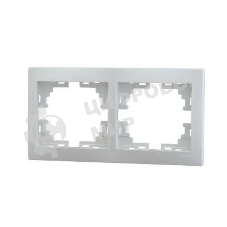 Рамка 2-м Мира горизонт. белый Lezard 701-0200-147