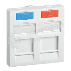 Вставка ITK CS6-22M 45x45 2xJack пластик белый (упак.:1шт)