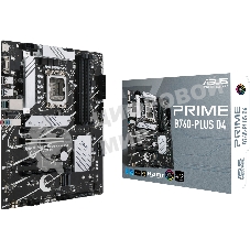 Материнская плата ASUS PRIME B760-PLUS D4, LGA 1700, Intel B760, 4xDDR4, 4xSATA, 3xM.2, 1xPCIe 4.0 x4, 1xPCIe 5.0 x16, 1xHDMI, 1xDP, 1xVGA, 1x 2.5Gb LAN, 1xUSB 3.2 Gen 2, 2xUSB-A 3.2 Gen 2, 3x3.5 мм, 7.1, ATX