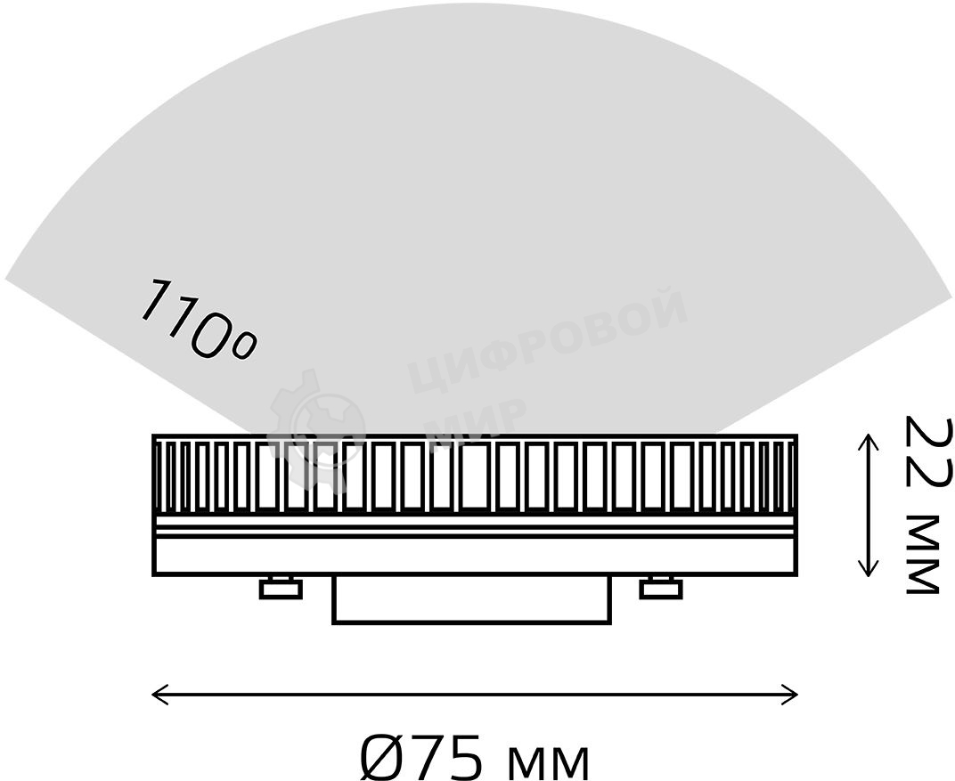 Лампа светодиодная Gauss LED Elementary GX53 9W 660lm 2700K 1/10/100 0