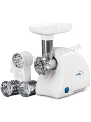 Мясорубка электрическая Ротор Экстра М ЭМШ 35/250-3 белый, 1500 Вт, 0.6 кг/мин, насадки - 4