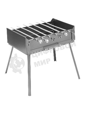 Мангал-дипломат Palisad Camping в сумке 410x280x125 мм, 1,5 мм, 6 шампуров в комплекте