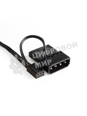 Вентилятор для корпуса ExeGate EX12025HM3PM.FRGb.5CSU черный/белый, 120 мм, 1200 об/мин, 24 дБ, 3 pin