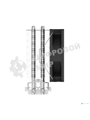 Кулер Cooler ID-Cooling SE-902-SD V3 черный 92мм алюминий+медь 2000rpm 23.1db 3-pin 95W 120мм