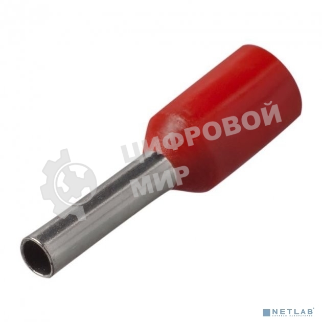 Наконечник-гильза изол. Е1012 1 кв.мм (уп. 100 шт) ИЭК UGN10-001-03-12