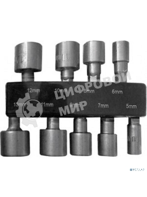 Набор головок FIT 57915набор усиленных головок crv 9 шт (5 - 13 мм)