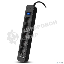 Фильтр SVEN SF-05LU 1,8 м (5 евро розеток,2хUSB(2,4А)) черный, цветная коробка Surge protector SVEN SF-05LU 1,8 м (5 евро розеток,2хUSB(2,4А)) черный, цветная коробка